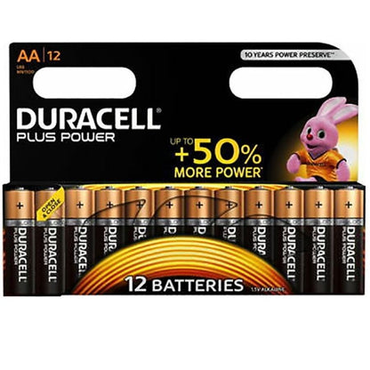 DURACELL - PILAS AA LR6 PLUS POWER 12 UNIDADES