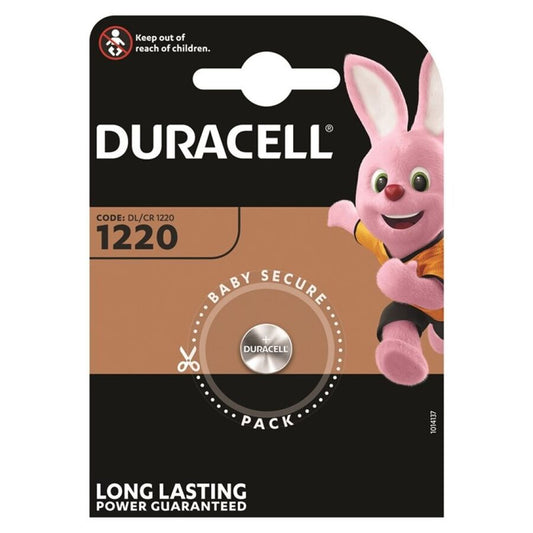 DURACELL - BOTÓN LITIO CR1220 3V 1 UNIDAD BATERÍA