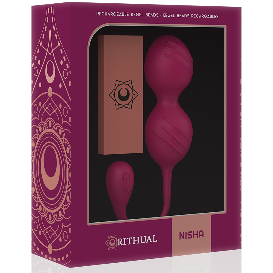 RITHUAL - BALLES DE KEGEL VIBRANTES RECHARGEABLES NISHA NOIRES