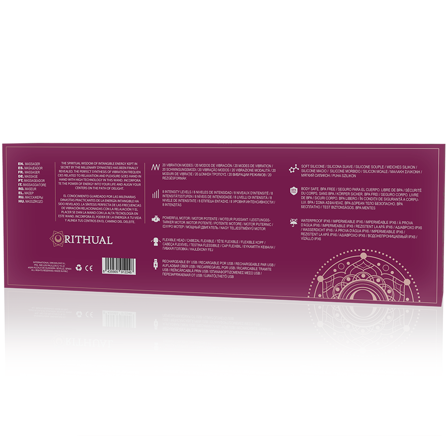 RITHUAL - BAGUETTE AKASHA PUISSANTE RECHARGEABLE 2.0 NOIRE