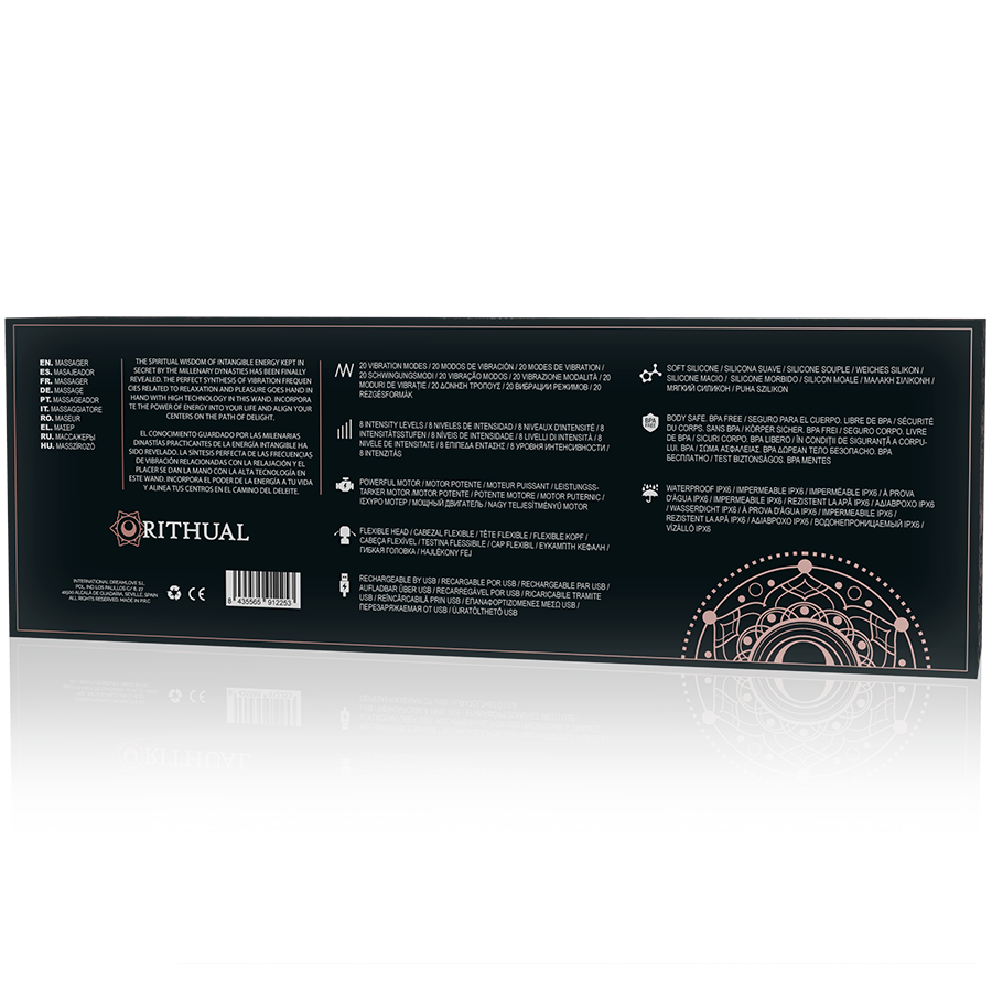 RITHUAL - BAGUETTE AKASHA PUISSANTE RECHARGEABLE 2.0 NOIRE