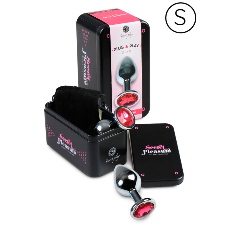 SECRETPLAY - PLUG ANAL DE ALUMINIO FUCSIA 7 CM 