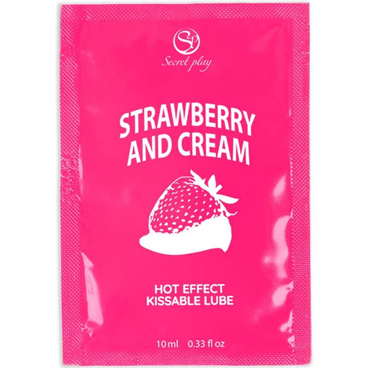 SECRETPLAY - SINGLE-DOSE STRAWBERRY &amp; CREAM LUBRICANT 10ML