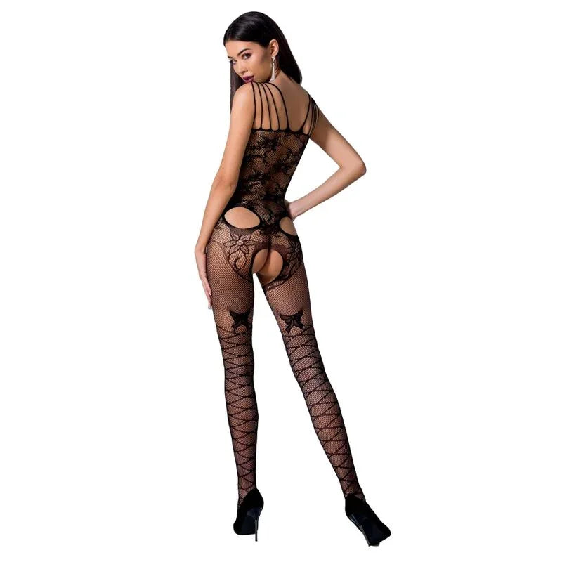 Passion Femme Bs076 Bodystocking Taille Unique Rouge