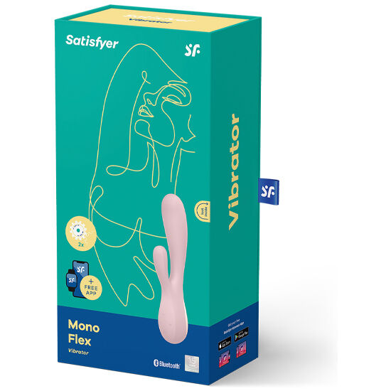 SATISFYER - MONO FLEX ROSA CON APLICACIÓN