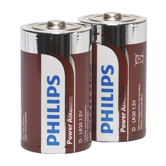 PHILIPS - BLISTER POWER ALCALINE BATTERY D LR20 * 2