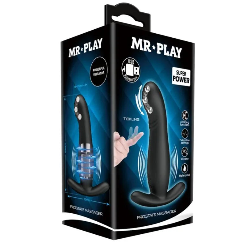 Mr Play – Masseur de Prostate Noir Rechargeable