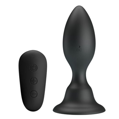 MR PLAY - PLUG ANAL CON VIBRACIÓN Y CONTROL REMOTO NEGRO
