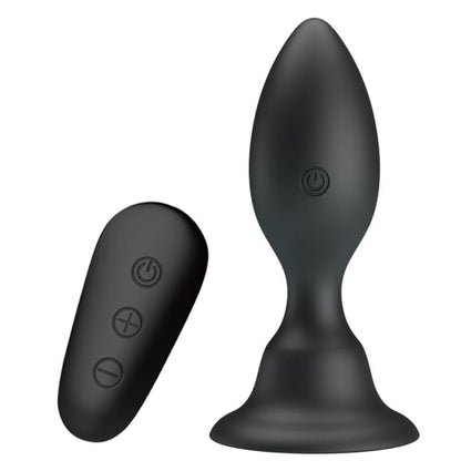 MR PLAY - PLUG ANAL CON VIBRACIÓN Y CONTROL REMOTO NEGRO