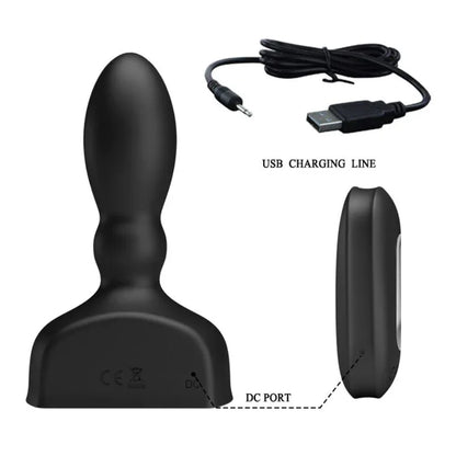 Mr Play – Télécommande de Plug Anal Gonflable Noir