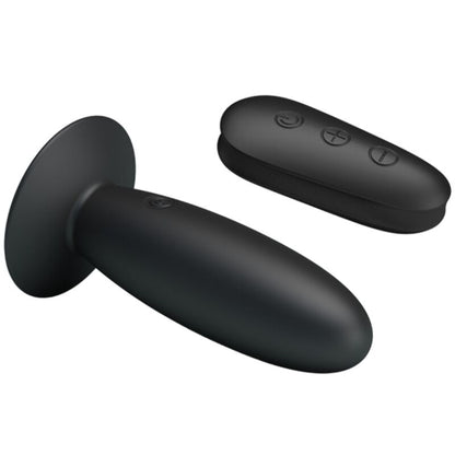 MR PLAY - PLUG ANAL CON VIBRACIÓN Y CONTROL REMOTO NEGRO