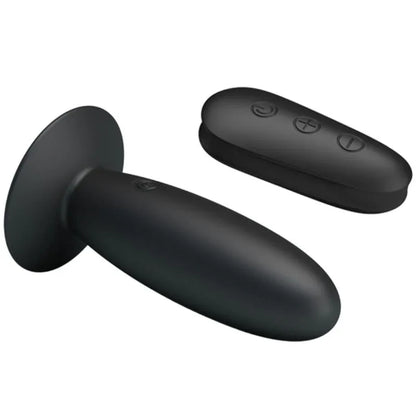 Mr Play – Plug Anal avec Télécommande Vibration Noire