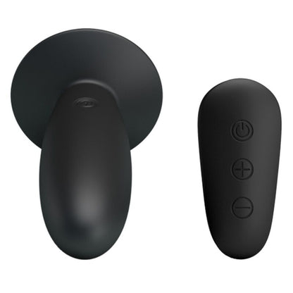 MR PLAY - PLUG ANAL CON VIBRACIÓN Y CONTROL REMOTO NEGRO