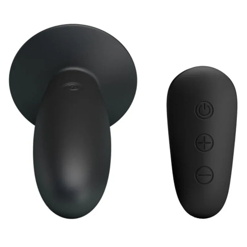 Mr Play – Plug Anal avec Télécommande Vibration Noire
