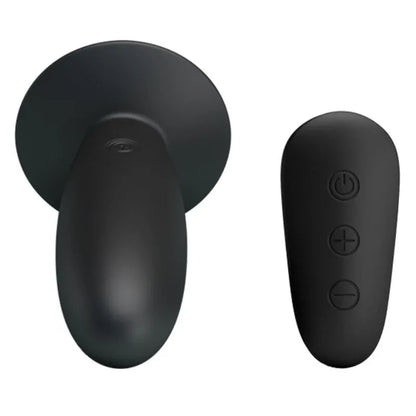 Mr Play – Plug Anal avec Télécommande Vibration Noire