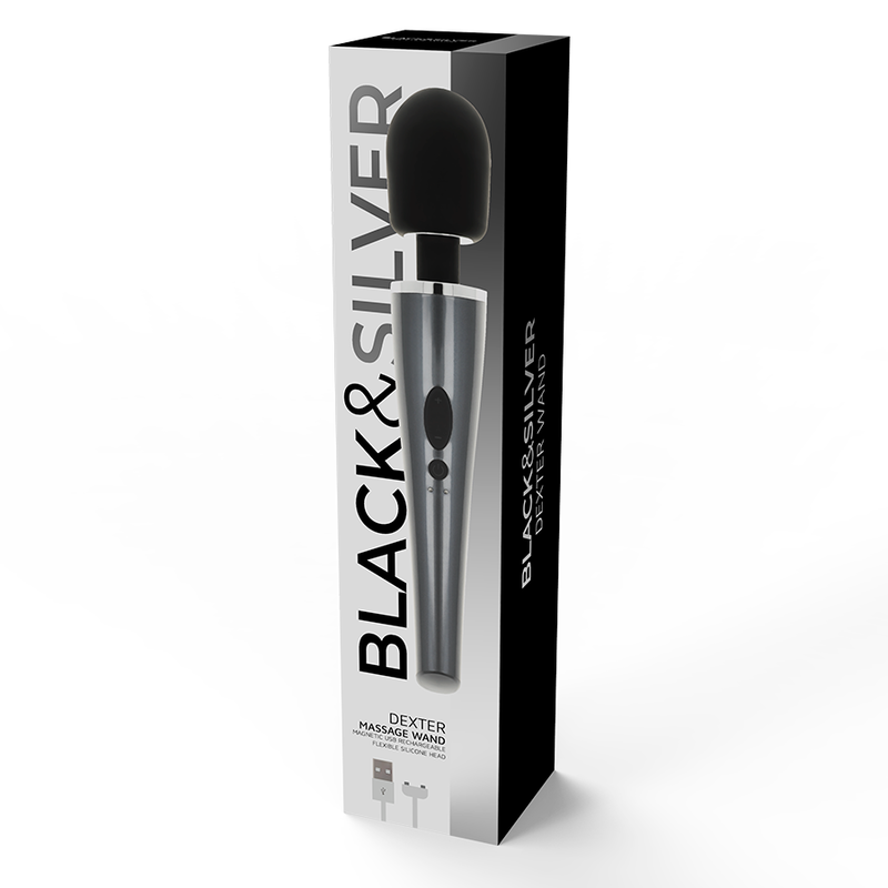 Vibrateur baguette de massage dexter – Black & Silver