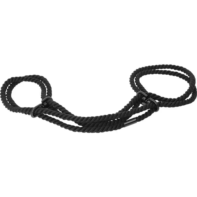 Darkness – Menottes en Corde ou Menottes de Cheville 100% Coton