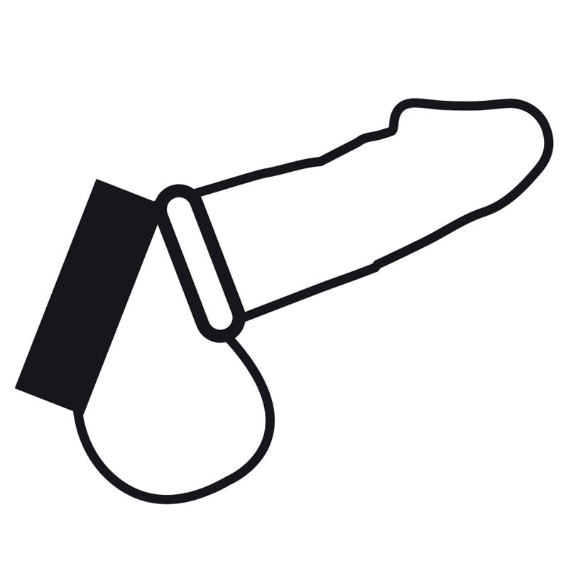 DARKNESS - ANILLO METÁLICO PARA EL PENE Y LOS TESTICULOS