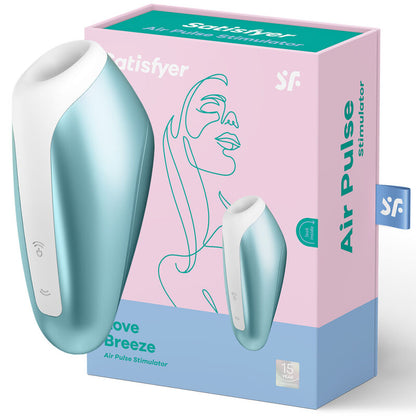 SATISFYER - LOVE BREEZE SUCTION AZUL HIELO