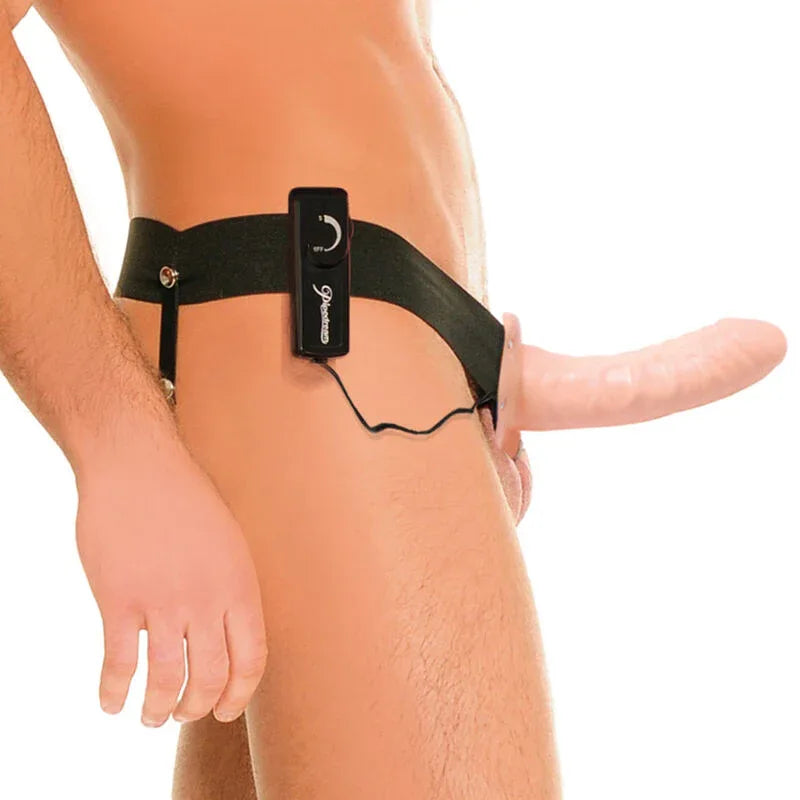 Fetish Fantasy Series – Harnais Vibrateur Creux pour Lui et Elle Naturel 14Cm