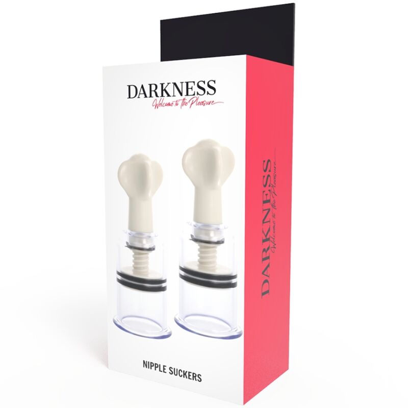 DARKNESS - ONDAS ESTIMULANTES PARA PEZONES TRANSPARENTES DE 5 CM DE DIÁMETRO