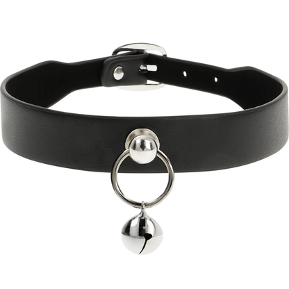COQUETTE CHIC DESIRE - COLLAR DE CUERO VEGANO PARA MUJER ACCESORIO SONAJERO/ARO