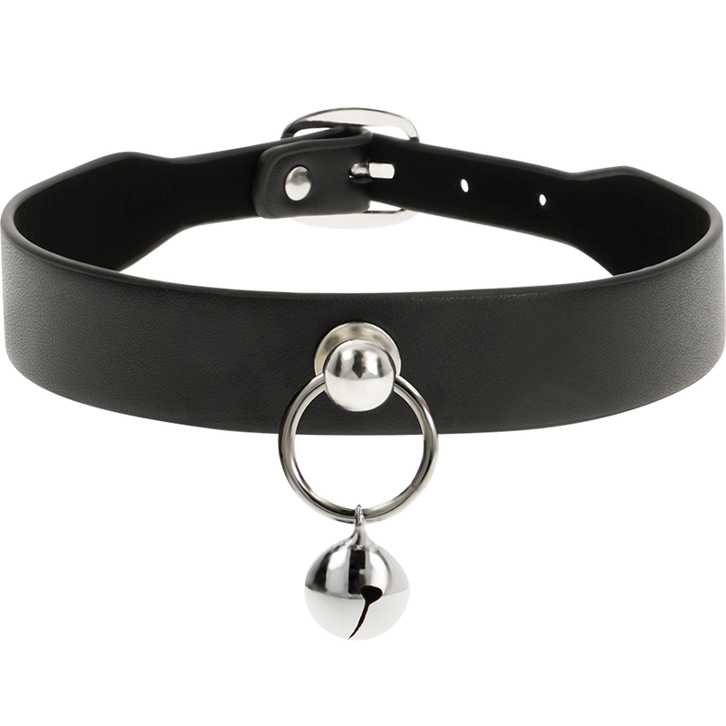 COQUETTE CHIC DESIRE - COLLAR DE CUERO VEGANO PARA MUJER ACCESORIO SONAJERO/ARO