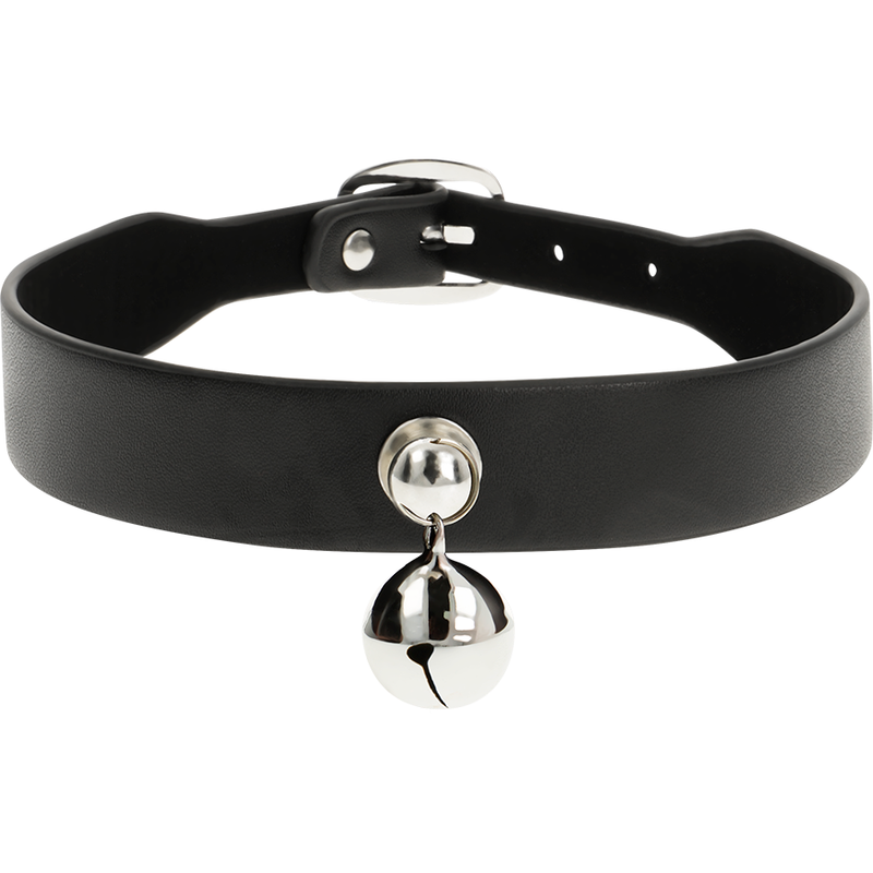 COQUETTE CHIC DESIRE - COLLAR DE CUERO VEGANO PARA MUJER CON SONAJERO