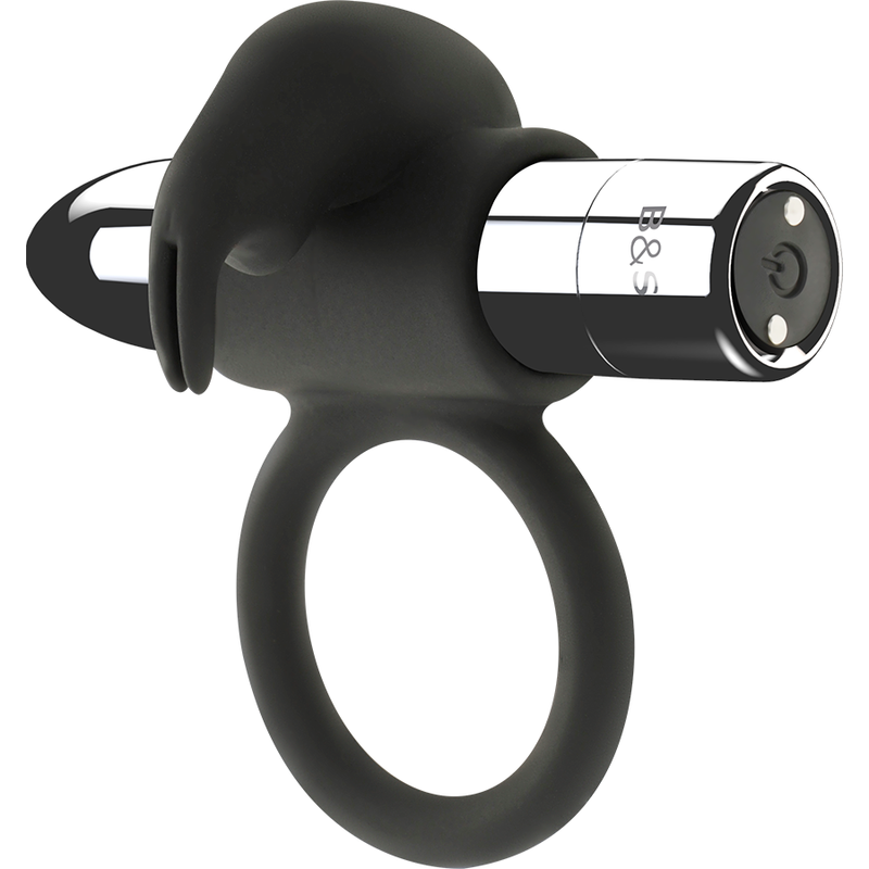 Bague rechargeable burton 10 modes de vibration – Black & Silver