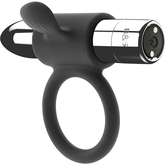 Bague rechargeable cameron argent – Black & Silver