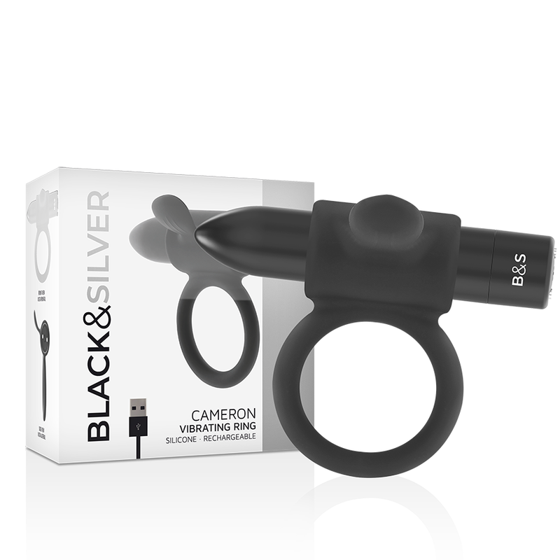 Bague rechargeable cameron noir – Black & Silver