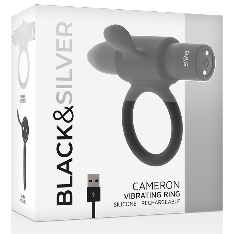 Bague rechargeable cameron noir – Black & Silver
