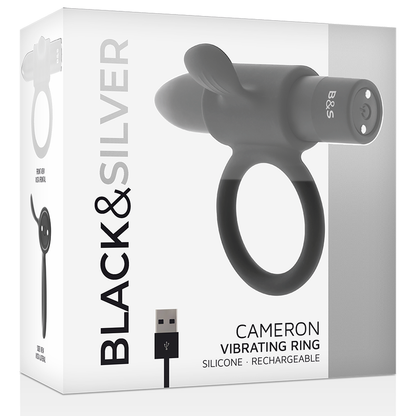 Bague rechargeable cameron noir – Black & Silver