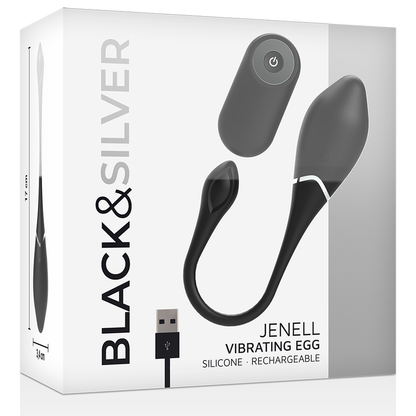 Vibrateur uf vibrant rechargeable jenell – Black & Silver