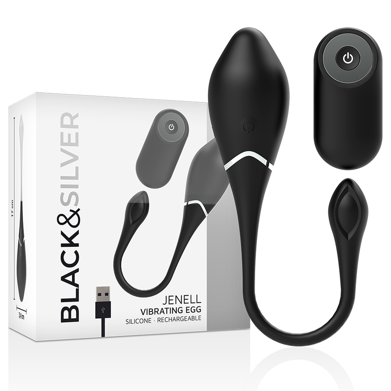Vibrateur uf vibrant rechargeable jenell – Black & Silver