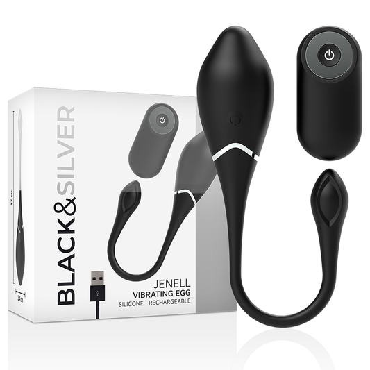 Vibrateur uf vibrant rechargeable jenell – Black & Silver