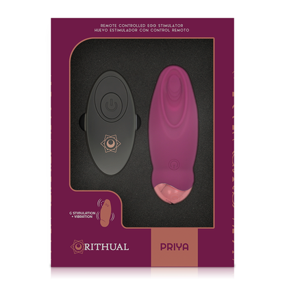 RITHUAL - PRIYA EGG TÉLÉLÉCOMMANDE G-SPOT + VIBRATION