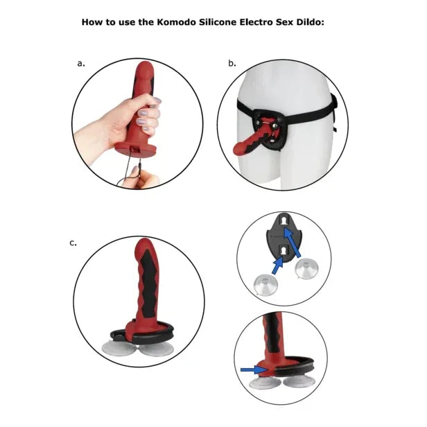 Electrastim – Gode Komodo Silicone Fusion