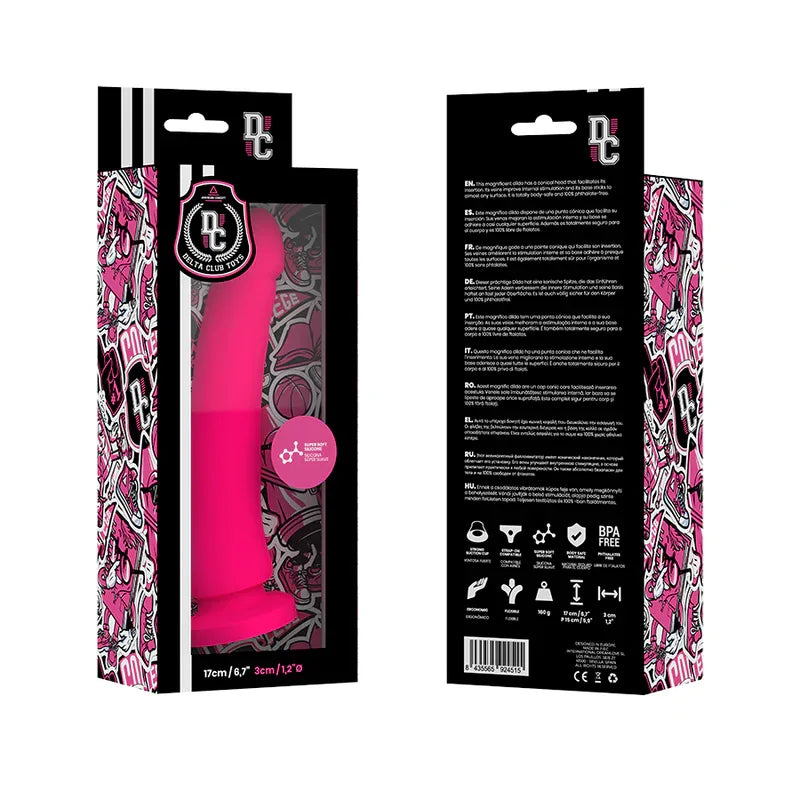 Delta Club – Toys Gode Médical Silicone Rose 17 cm O 3 cm