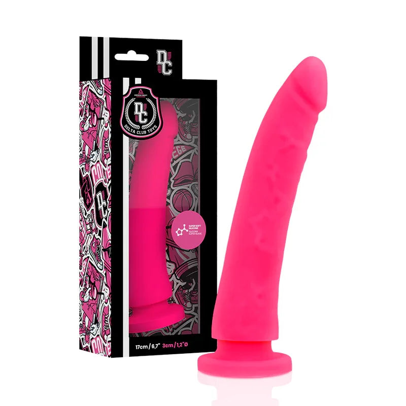 Delta Club – Toys Harnais + Dong Silicone Rose 17 cm O 3 cm