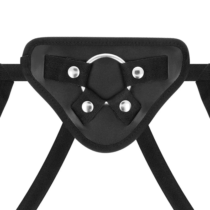 Delta Club – Toys Harnais + Dong Silicone Violet 17 cm O 3 cm