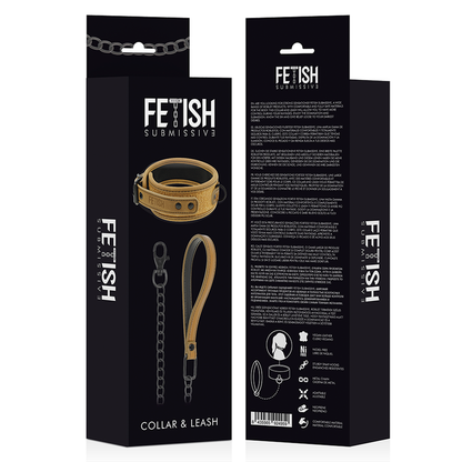 ORIGEN SUBMISIVO FETISH - COLLAR DE CADENA FORRADO EN NEOPRENO