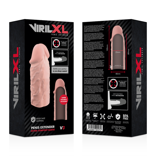VIRILXL - NATURELLE PÉNIS EXTENSION IN LIQUIDE SILICONE V3
