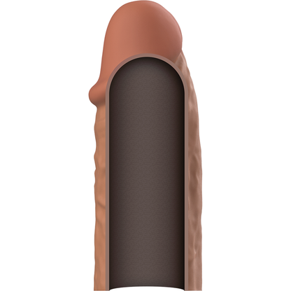 VIRILXL - EXTENSIÓN DE PENE DE SILICONA LÍQUIDA MARRÓN V3