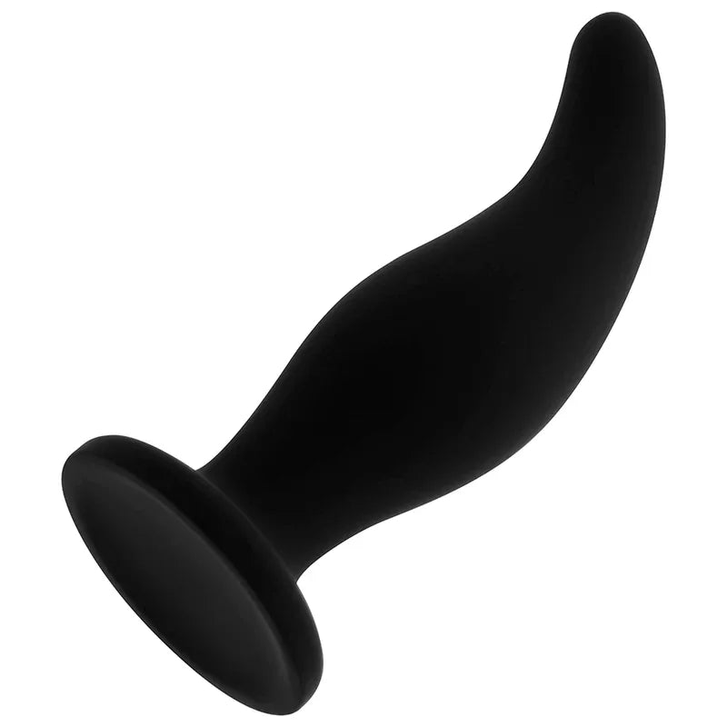 Ohmama – Plug Anal en Silicone Courbé Point P 12 cm