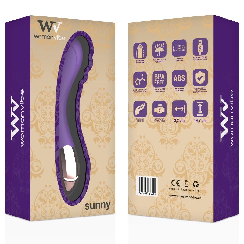 WOMANVIBE - VIBRADOR DE SILICONA RECARGABLE SUNNY