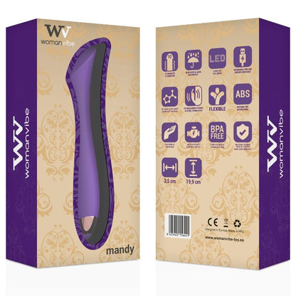 WOMANVIBE - RECHARGEABLE VIBRATEUR IN SILICONE MANDY POINT "K"