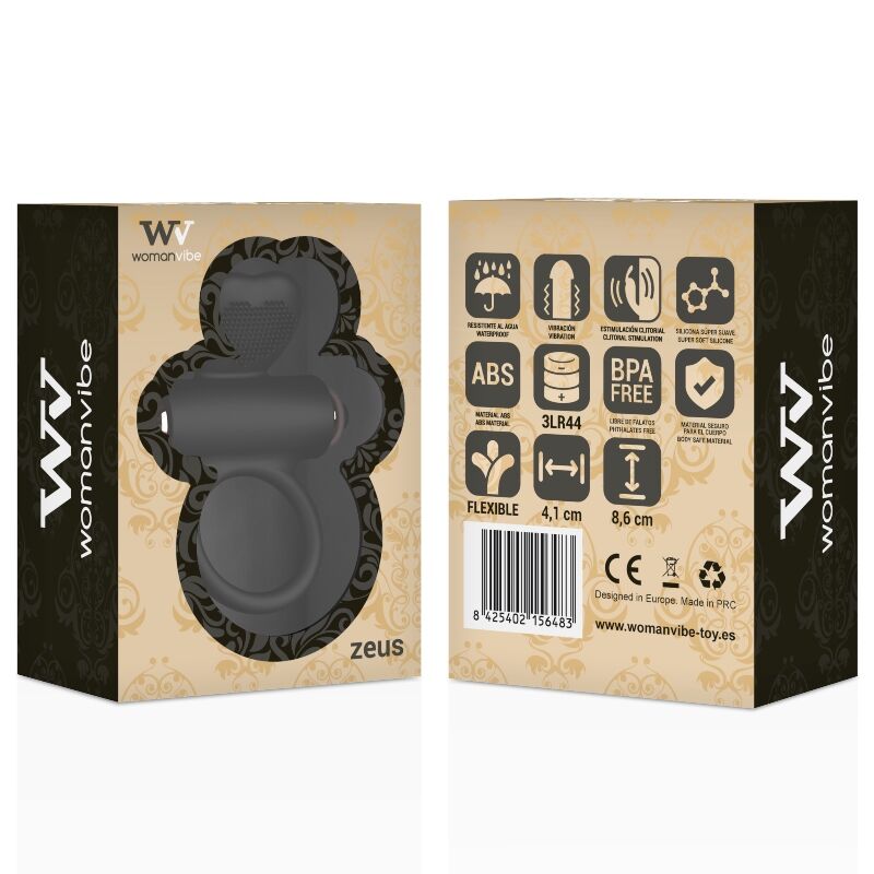 WOMANVIBE - ANILLO VIBRADOR DE SILICONA VIBE ZEUS