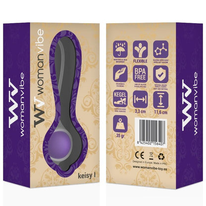WOMANVIBE - VIBRADOR MUJER KEISY I BALL GEISHA SILICONA