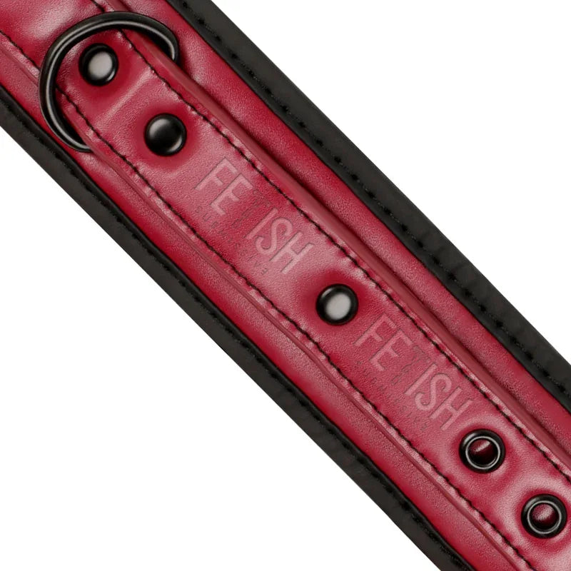 Fetish Submissive Dark Room – Menottes de Cheville en Cuir Végan avec Doublure en Néoprène